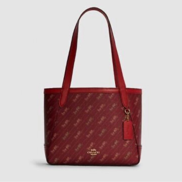 NEW Coach Horse and Carriage Tote 27 With Horse And Carriage Dot Print C4060 - Picture 7 of 13